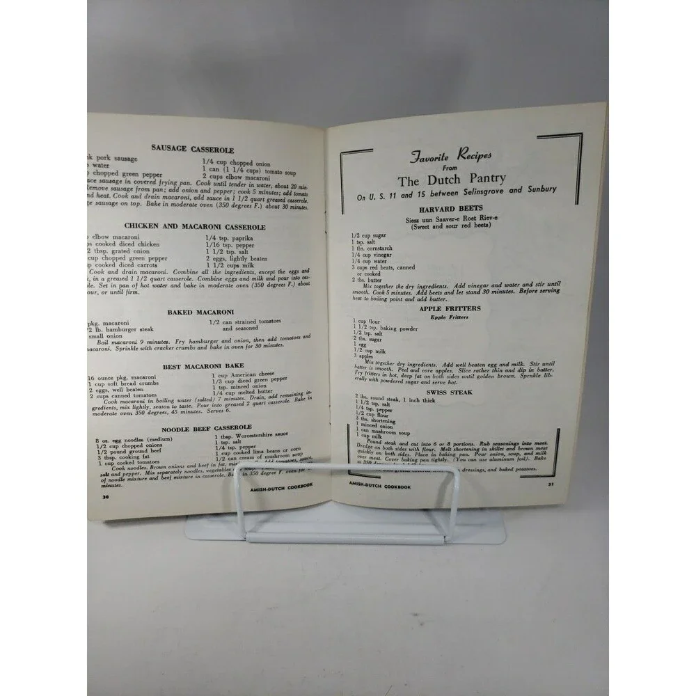 Vintage Amish Dutch Cookbook Ruth Redclay Dutch Cupboard Gettysburg PA 1960s